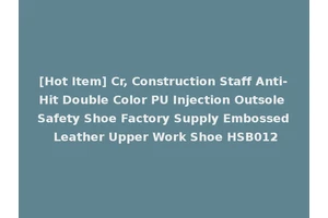 [Hot Item] Cr, Construction Staff Anti-Hit Double Color PU Injection Outsole Safety Shoe Factory Supply Embossed Leather Upper Work Shoe HSB012