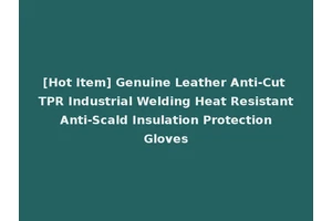 [Hot Item] Genuine Leather Anti-Cut TPR Industrial Welding Heat Resistant Anti-Scald Insulation Protection Gloves