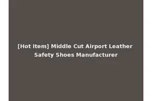 [Hot Item] Middle Cut Airport Leather Safety Shoes Manufacturer