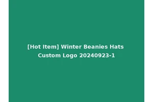 [Hot Item] Winter Beanies Hats Custom Logo 20240923-1