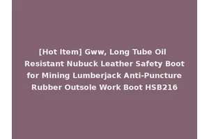 [Hot Item] Gww, Long Tube Oil Resistant Nubuck Leather Safety Boot for Mining Lumberjack Anti-Puncture Rubber Outsole Work Boot HSB216
