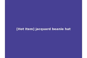 [Hot Item] jacquard beanie hat