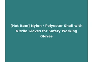 [Hot Item] Nylon / Polyester Shell with Nitrile Gloves for Safety Working Gloves