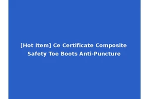[Hot Item] Ce Certificate Composite Safety Toe Boots Anti-Puncture
