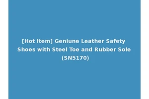 [Hot Item] Geniune Leather Safety Shoes with Steel Toe and Rubber Sole (SN5170)