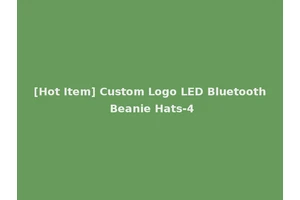 [Hot Item] Custom Logo LED Bluetooth Beanie Hats-4