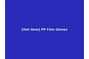 [Hot Item] PP Film Gloves