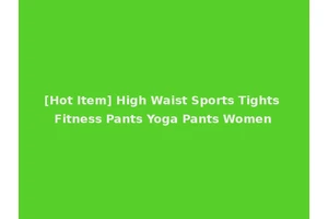[Hot Item] High Waist Sports Tights Fitness Pants Yoga Pants Women