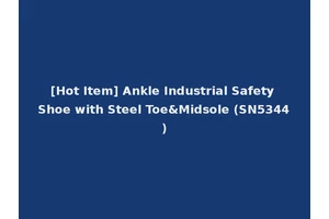 [Hot Item] Ankle Industrial Safety Shoe with Steel Toe&Midsole (SN5344)