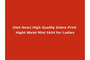 [Hot Item] High Quality Zebra Print Hight Waist Mini Skirt for Ladies