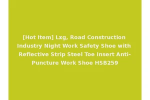 [Hot Item] Lxg, Road Construction Industry Night Work Safety Shoe with Reflective Strip Steel Toe Insert Anti-Puncture Work Shoe HSB259