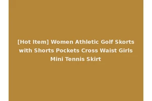 [Hot Item] Women Athletic Golf Skorts with Shorts Pockets Cross Waist Girls Mini Tennis Skirt