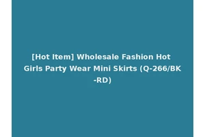 [Hot Item] Wholesale Fashion Hot Girls Party Wear Mini Skirts (Q-266/BK-RD)
