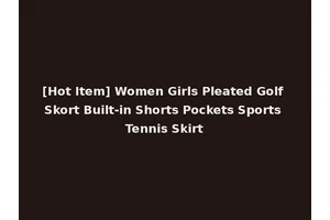 [Hot Item] Women Girls Pleated Golf Skort Built-in Shorts Pockets Sports Tennis Skirt