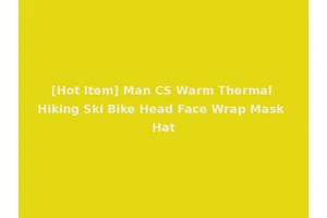 [Hot Item] Man CS Warm Thermal Hiking Ski Bike Head Face Wrap Mask Hat