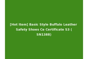 [Hot Item] Basic Style Buffalo Leather Safety Shoes Ce Certificate S3 (SN1388)