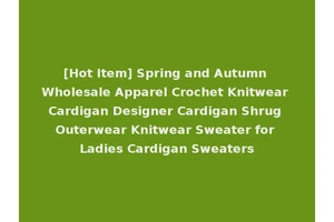 [Hot Item] Spring and Autumn Wholesale Apparel Crochet Knitwear Cardigan Designer Cardigan Shrug Outerwear Knitwear Sweater for Ladies Cardigan Sweaters