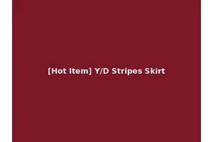 [Hot Item] Y/D Stripes Skirt