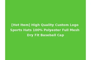 [Hot Item] High Quality Custom Logo Sports Hats 100% Polyester Full Mesh Dry Fit Baseball Cap