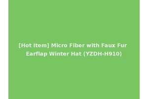 [Hot Item] Micro Fiber with Faux Fur Earflap Winter Hat (YZDH-H910)