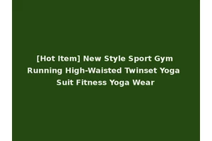 [Hot Item] New Style Sport Gym Running High-Waisted Twinset Yoga Suit Fitness Yoga Wear