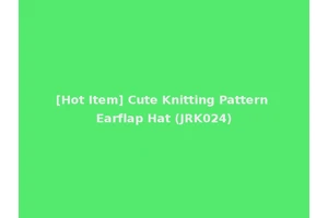 [Hot Item] Cute Knitting Pattern Earflap Hat (JRK024)