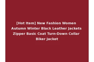 [Hot Item] New Fashion Women Autumn Winter Black Leather Jackets Zipper Basic Coat Turn-Down Collar Biker Jacket