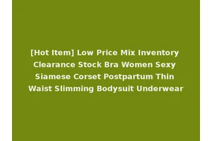 [Hot Item] Low Price Mix Inventory Clearance Stock Bra Women Sexy Siamese Corset Postpartum Thin Waist Slimming Bodysuit Underwear
