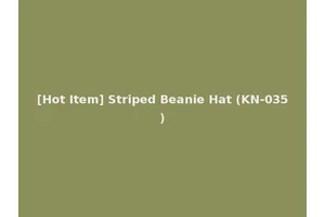 [Hot Item] Striped Beanie Hat (KN-035)