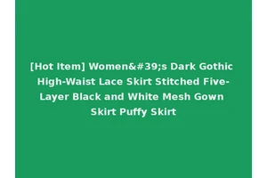 [Hot Item] Women's Dark Gothic High-Waist Lace Skirt Stitched Five-Layer Black and White Mesh Gown Skirt Puffy Skirt