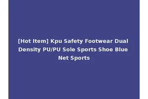 [Hot Item] Kpu Safety Footwear Dual Density PU/PU Sole Sports Shoe Blue Net Sports