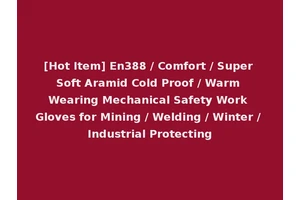 [Hot Item] En388 / Comfort / Super Soft Aramid Cold Proof / Warm Wearing Mechanical Safety Work Gloves for Mining / Welding / Winter / Industrial Protecting
