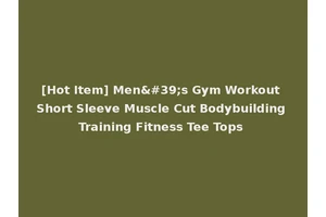 [Hot Item] Men's Gym Workout Short Sleeve Muscle Cut Bodybuilding Training Fitness Tee Tops