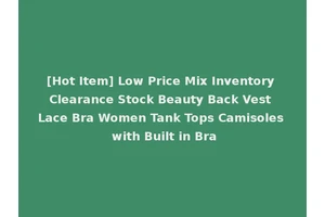[Hot Item] Low Price Mix Inventory Clearance Stock Beauty Back Vest Lace Bra Women Tank Tops Camisoles with Built in Bra
