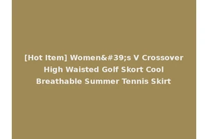 [Hot Item] Women's V Crossover High Waisted Golf Skort Cool Breathable Summer Tennis Skirt
