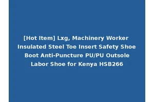 [Hot Item] Lxg, Machinery Worker Insulated Steel Toe Insert Safety Shoe Boot Anti-Puncture PU/PU Outsole Labor Shoe for Kenya HSB266