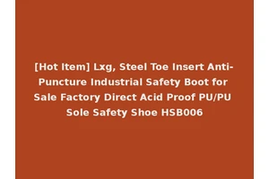 [Hot Item] Lxg, Steel Toe Insert Anti-Puncture Industrial Safety Boot for Sale Factory Direct Acid Proof PU/PU Sole Safety Shoe HSB006