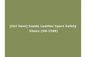 [Hot Item] Suede Leather Sport Safety Shoes (SN-1598)