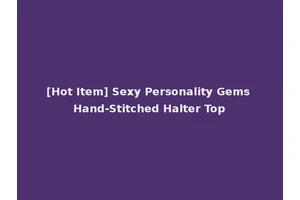 [Hot Item] Sexy Personality Gems Hand-Stitched Halter Top