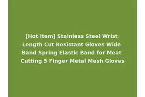 [Hot Item] Stainless Steel Wrist Length Cut Resistant Gloves Wide Band Spring Elastic Band for Meat Cutting 5 Finger Metal Mesh Gloves