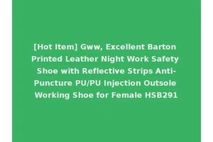 [Hot Item] Gww, Excellent Barton Printed Leather Night Work Safety Shoe with Reflective Strips Anti-Puncture PU/PU Injection Outsole Working Shoe for Female HSB291