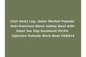 [Hot Item] Lxg, Qatar Market Popular Anti-Puncture Black Safety Boot with Steel Toe Slip Resistant PU/PU Injection Outsole Work Boot HSB014