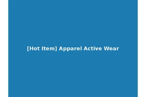 [Hot Item] Apparel Active Wear