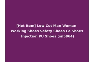 [Hot Item] Low Cut Man Woman Working Shoes Safety Shoes Ce Shoes Injection PU Shoes (sn5864)