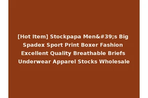 [Hot Item] Stockpapa Men's Big Spadex Sport Print Boxer Fashion Excellent Quality Breathable Briefs Underwear Apparel Stocks Wholesale