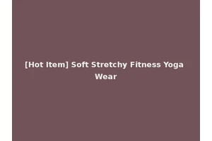 [Hot Item] Soft Stretchy Fitness Yoga Wear