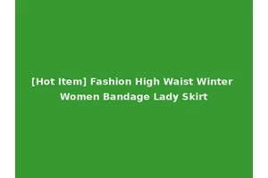 [Hot Item] Fashion High Waist Winter Women Bandage Lady Skirt