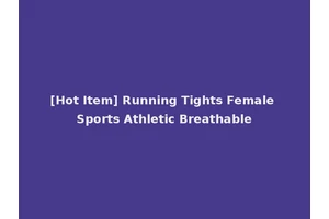 [Hot Item] Running Tights Female Sports Athletic Breathable