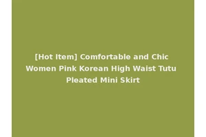 [Hot Item] Comfortable and Chic Women Pink Korean High Waist Tutu Pleated Mini Skirt