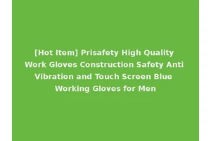 [Hot Item] Prisafety High Quality Work Gloves Construction Safety Anti Vibration and Touch Screen Blue Working Gloves for Men